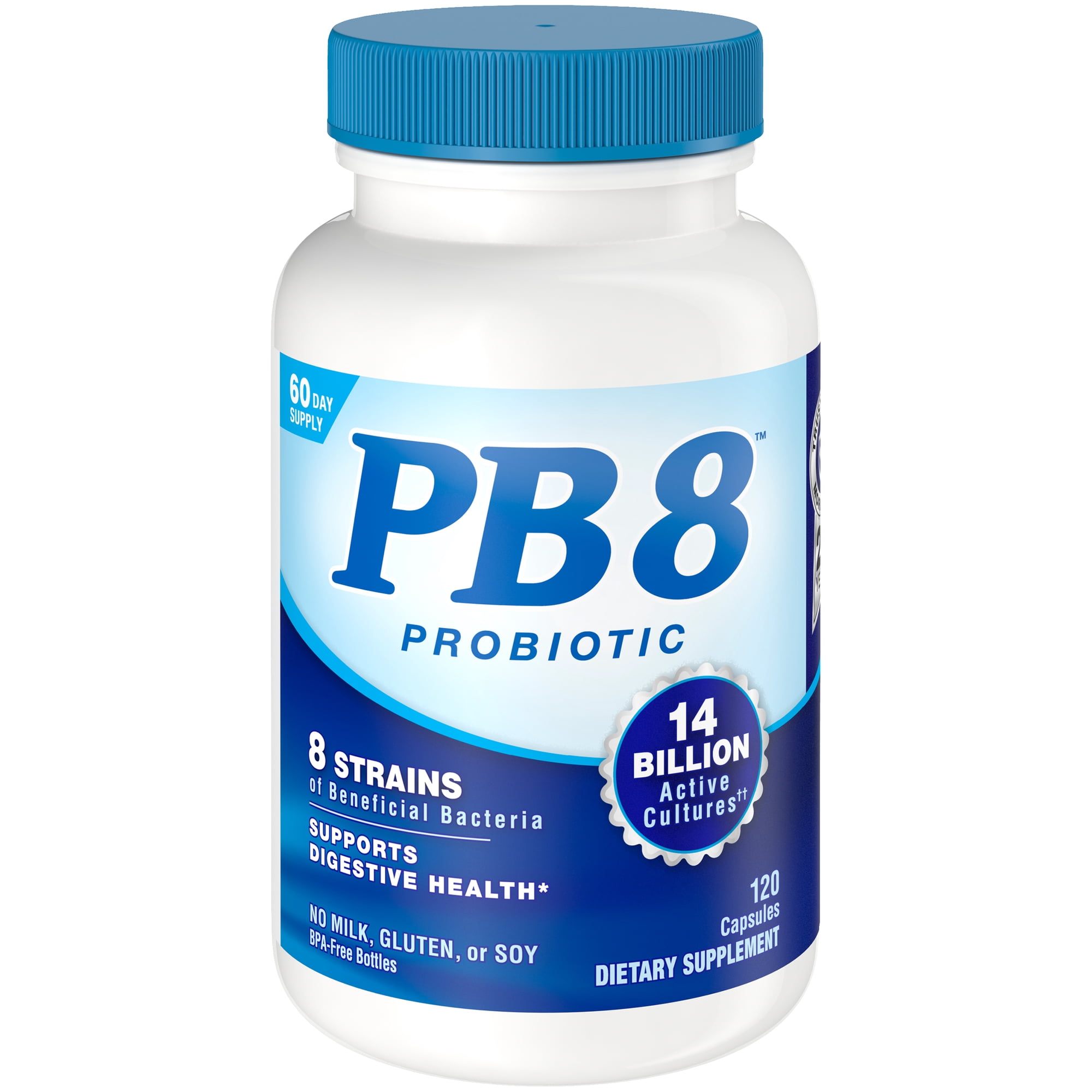 5 Pack PB 8 Pro-Biotic Acidophilus, 120 capsules each