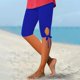 thumbnail image 2 of Ploknplq Leggings for Women,Yoga Pants Women,High Waisted Leggings for Women,Bow Yoga Pants Lightweight Pajama Pants Leggings,Plus Size Workout Leggings,Butt Lifting Leggings for Women Blue 4 L, 2 of 5