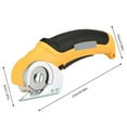 thumbnail image 2 of LNGOOR Cordless Electric Scissors Electric Fabric Cutter Portable Rotary Cutter with Replacement Blade Automatic Sharpening Function USB Rechargeable Leather Cutting Machine, 2 of 8