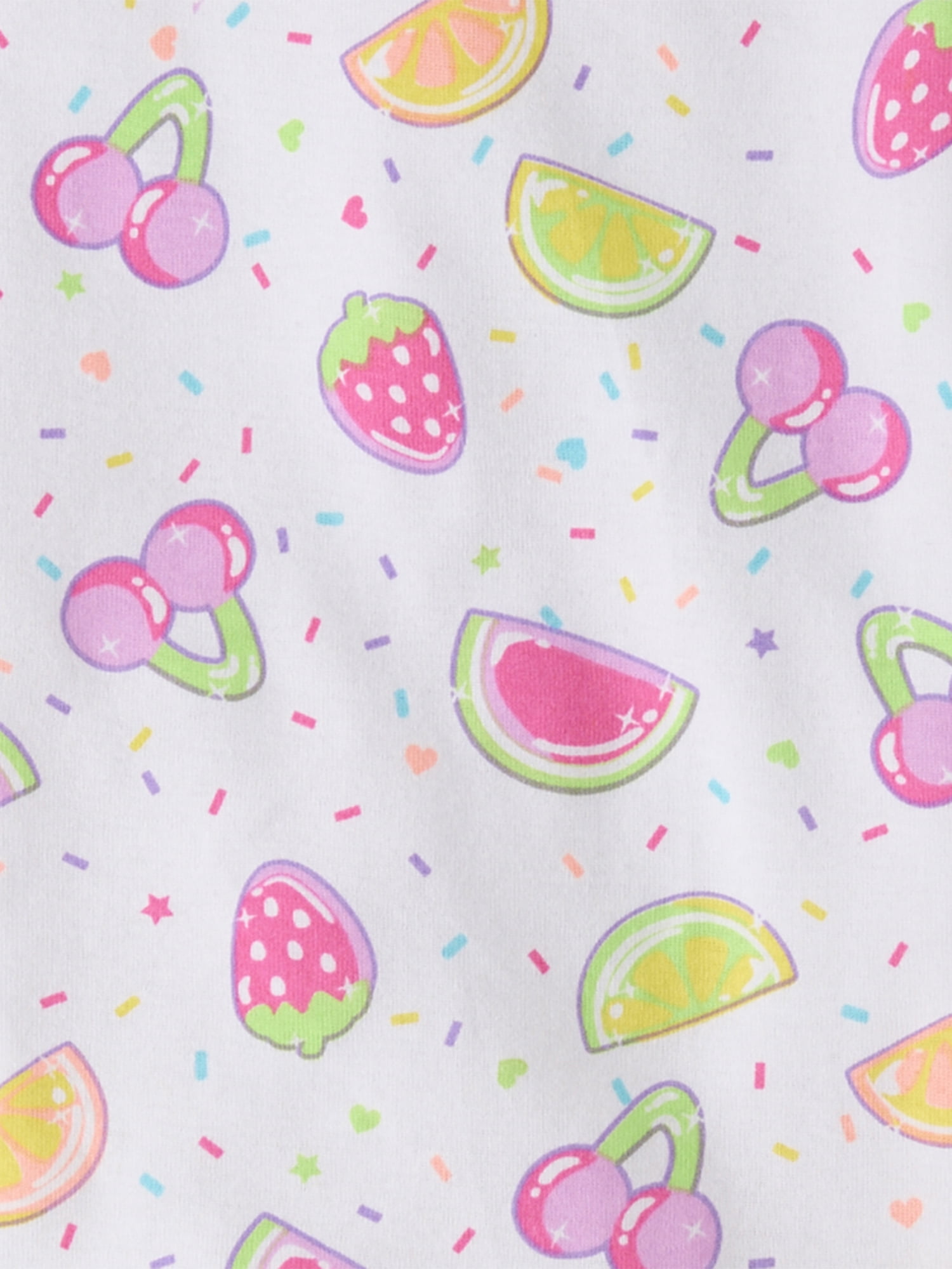 The Children's Place Girls Short Sleeve Fruit Candy Snug Fit Cotton PJs, Sizes 4-16