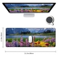 thumbnail image 2 of Heduofu  Beautiful Flowers Mountain Sky Water Mouse Pads Customized, Eco Friendly Cloth with Neoprene Rubber Mouse Pad Desktop Mousepad Laptop Mousepads Comfortable Comput 31.5x11.8 in, 2 of 6