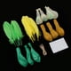 thumbnail image 4 of 16 Pcs Pancarta de Plumas de Confeti de Látex Artesanía Manualidad para Cumpleaños Oro + Confeti Verde Macarena Set de decoración de pancartas y globos, 4 of 8