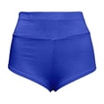 thumbnail image 6 of idosla Women's Cut Out Yoga Shorts Scrunch Booty Hot Pants High Waist Gym Workout Active Butt Lifting Sports Leggings (Blue, S), 6 of 8