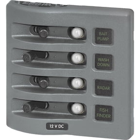 Blue Sea Systems DC Analog Voltmeter Panel | 8-16V DC, For Marine & Vehicle Electrical Systems