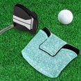 thumbnail image 5 of Haosy Turquoise Bubbles Golf Mallet Putter Cover Strong Magnetic Leather Golf Club Headcover Closure, 5 of 7