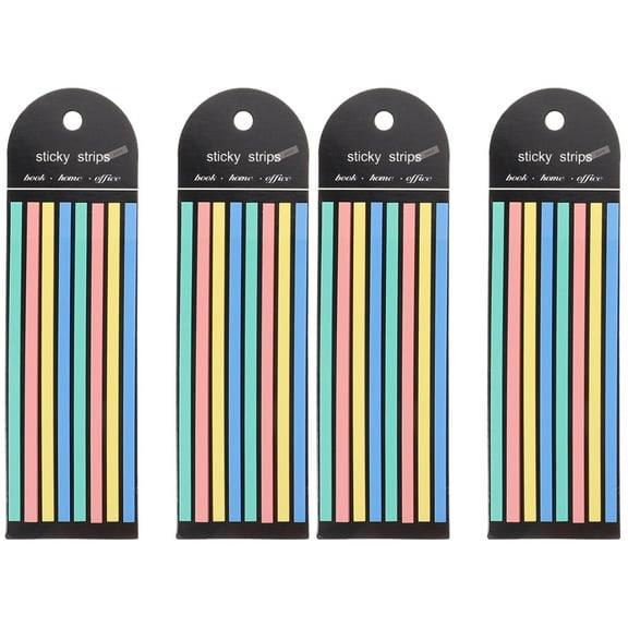 Set of 2 Book Tabs for Annotating Books Long Colored Strips Annotation Kit Page Sticky