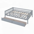 thumbnail image 6 of Gray Full Size Daybed Featuring Two Drawers and Solid Pine Wood, 6 of 17