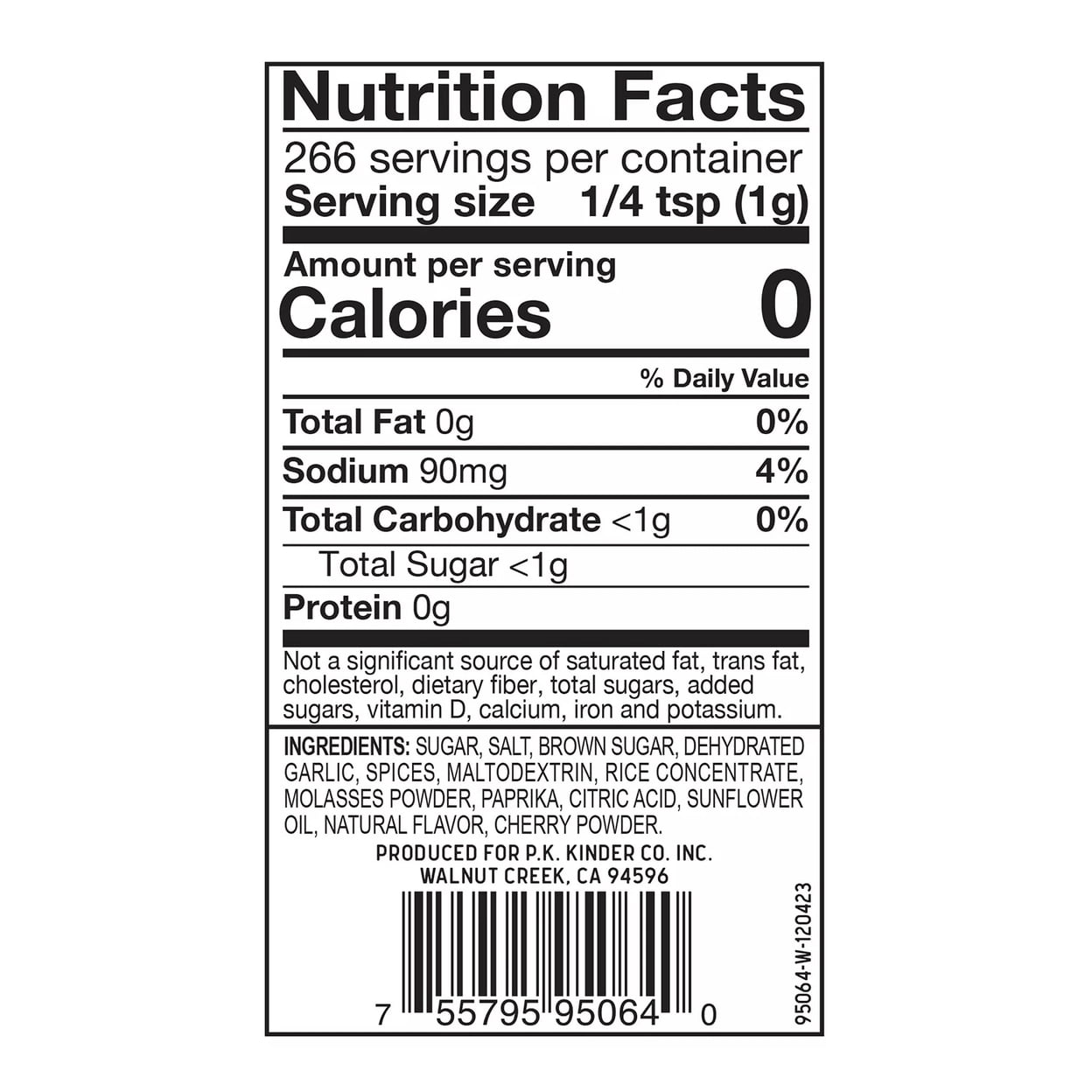 Kinders Cherry Cola Seasoning 9.4 Ounce