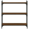 thumbnail image 4 of vidaXL Bookcase Storage Bookshelf Display Book Cabinet Black Engineered Wood, 4 of 9