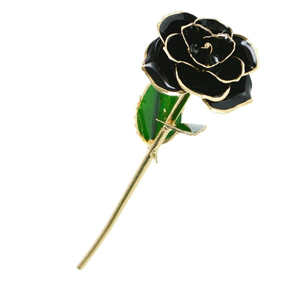 Rosa artificial para la decoración de la fiesta de cumpleaños de la boda de su esposa y novia. Negro