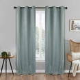 thumbnail image 5 of Superior Zuri Blackout Curtains, Grommet Header, Set of 2, 42" X 84", Sea Foam, 5 of 5