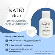 Natio Clear Shine Control Face Moisturiser, Face Cream for Women, 4.2 oz