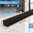 10 Wall Corner Guard 1-1/2 X 48 Inches Black Vinyl - Walmart.com