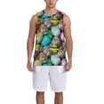thumbnail image 4 of Easygdp Easter Egg1 Men's Mesh Basketball Jersey Quick Drying Sleeveless Shirts Fitted Muscle Tank Tops Sport Round Neck T-Shirt - XX-Large, 4 of 9