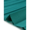 thumbnail image 5 of INSPIRE CHIC Women's Dress Work V-Neck Short Sleeve Below Knee Belted A-Line Pleated Dress L Blue Green, 5 of 5