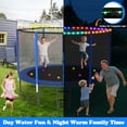 thumbnail image 2 of Cochan 8FT Trampoline with Net for 2-3 Kids, Heavy Duty Outdoor Trampoline with Sprinkler and Lights, Enclosure, Ladder, 800LBS Weight Capacity, Birthday Gift, Easy Assembly, 2 of 9