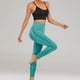 thumbnail image 3 of MKLEKYY Leggings deportivos para mujer, pantalones ajustados de cintura alta para fitness, nuevos pantalones deportivos para correr, pantalones de yoga sin costuras color melocotón, 3 of 4