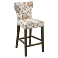 thumbnail image 1 of Madison Park Avila 25" Solid Wood and Polyester Counter Stool in Orange, 1 of 8