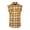Yellow&White, variant on Men's Casual Flannel Plaid Shirt Sleeveless Cotton Plus Size Vest Yellow&White L