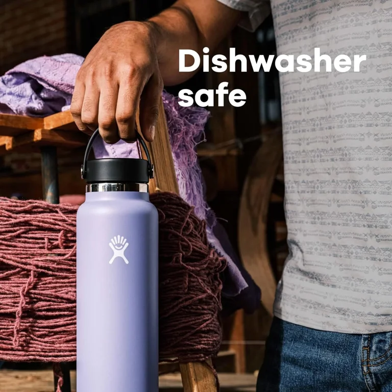 Hydro Flask Wide Mouth Water Bottle with Closeable Lid - 40 oz - Stone -  Walmart.com