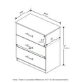 thumbnail image 3 of Furinno Tidur Simple Design 3-Drawer Dresser with Handle, French Oak Grey, 3 of 5