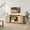 Beige 58", variant on YUSAZENS TV Stand for 75-Inch TV, 65-Inch Entertainment Center with Rattan Doors, Black Wooden Media Console Cabinet with Metal Legs
