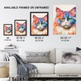 thumbnail image 4 of Ragdoll Cat Screen Print Risograph Artwork Spot Block Colour Duotone Retro Riso Interior Design Extra Large XL Wall Art Poster Print, 4 of 5