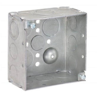 Thomas & Betts 1/2" Handy Outlet Box – 1 Gang, 4" X 2-1/8" – Metal, Silver