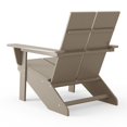 thumbnail image 6 of WestinTrends Riviera Outdoor HDPE Modern Adirondack Chair with Cup Holder, Weathered Wood, 6 of 9
