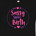 thumbnail image 4 of Inktastic Sassy Since Birth, Sassy, Sassy Girl, Arrow, Hearts Girls Baby T-Shirt, 4 of 5