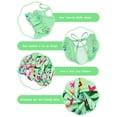 thumbnail image 6 of Aideaone Toddler Girls Dresses Kids Summer Ruffle Sleeve Tie Back Casual Sundress 2-8T, 6 of 7