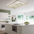 thumbnail image 3 of Sage Green Marble Magnetic Fluorescent Light Covers for Ceiling Lights 2x4 Feet, Contemporary Abstract Fluid Art Office Classroom Kitchen Drop Ceiling Light Covers Lighting Filters Shade Panel 1 Pack, 3 of 9