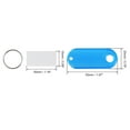 thumbnail image 3 of Uxcell 50x20mm Plastic Key Tags with Split Keyring Blue 10 Count, 3 of 4