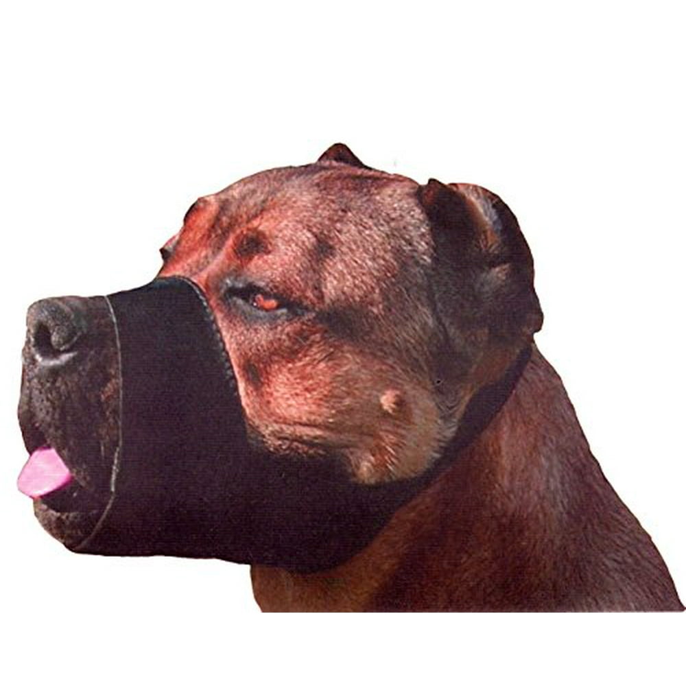 Quick Fit Nylon Dog Muzzle, Large Fits Snout Size 9"10", Black