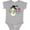 AC-Heather Grey, variant on Just Chillin' This Christmas Fun Snowman in Top Hat Boys or Girls Baby Bodysuit