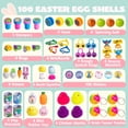 thumbnail image 3 of Huevos de Pascua precargados JOYIN, 100 unidades, con varios juguetes y pegatinas, 3 of 7