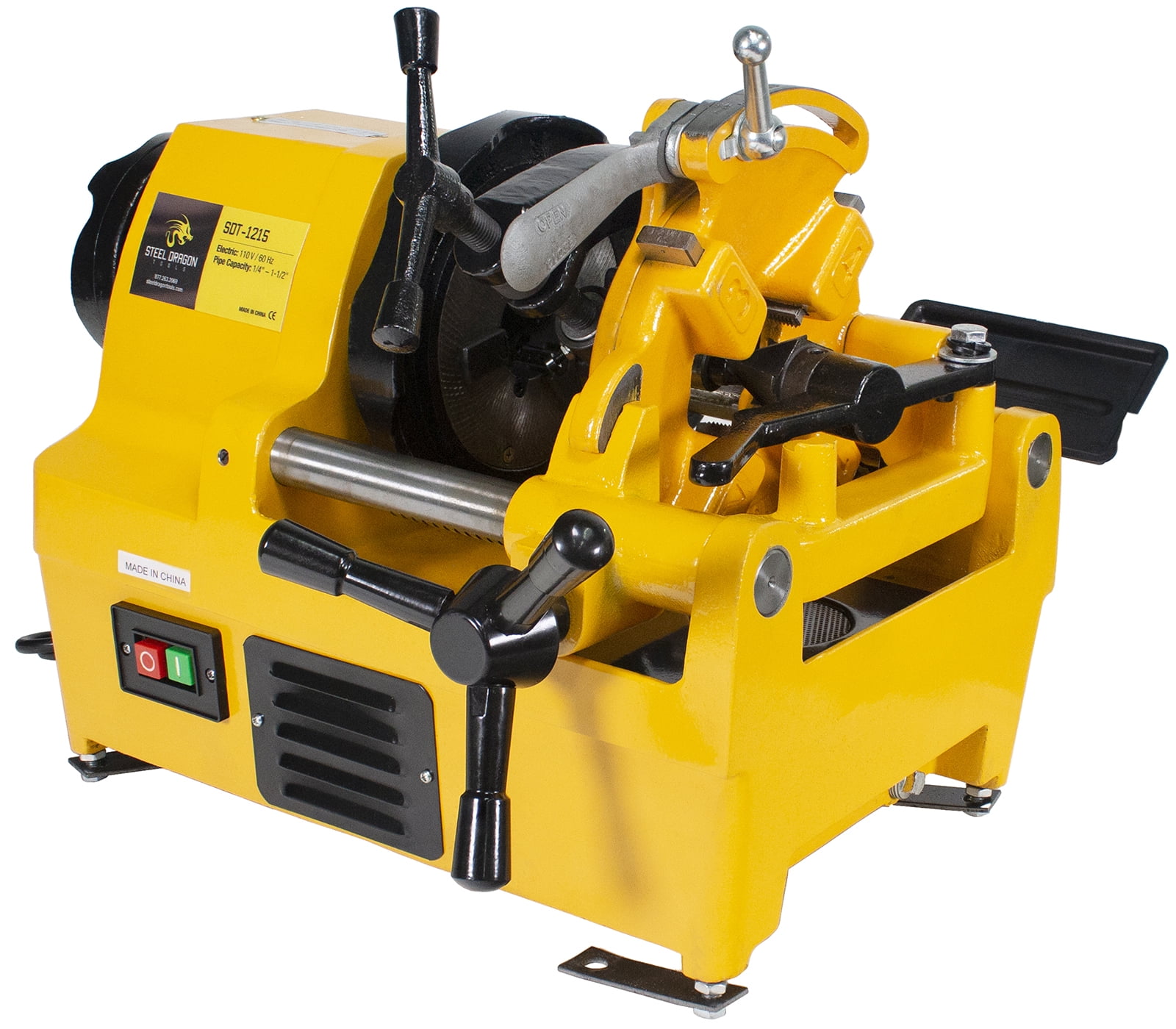 Steel Dragon Tools® 1215 11/2" Power Pipe Threader Threading Machine