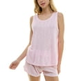 thumbnail image 2 of Roudelain Women's 2-Pc. Pointelle Tank Pajamas Set - Spring Shadow Ditsy Cherry Blossom, Size Large, 2 of 8