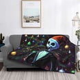 thumbnail image 2 of Goofa The Nightmare Before Christmas Pattern Fleece Throw Blanket for Couch, Soft Checkered Flannel Blanket for Sofa, Warm Cozy Decorative Blanket Fall Decor Gift-60"x50", 2 of 6