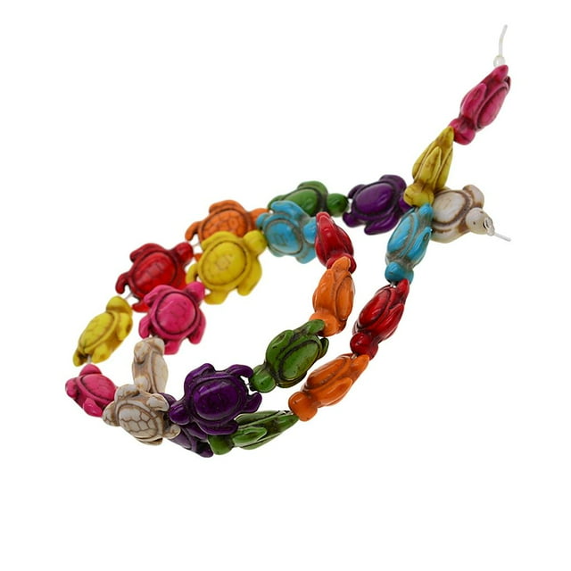 veasfak Howlite Turquoise Loose Beads DIY Necklace Bracelet Jewelry Turtle Beads
