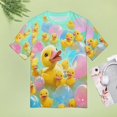 thumbnail image 4 of Fun And Playful Duck Women's Short Sleeve Tops Casual Blouses T Shirt, 4 of 6