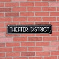 thumbnail image 2 of Metal Theater District Street Road Sign Theatre Play Cast Party Wall Art Home Movie Room Decor, 2 of 4