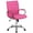 Pink, variant on Pemberly Row Mid Back Faux Leather Swivel Office Chair in Pink