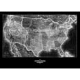 thumbnail image 3 of Adam Shaw Cartography 18x14 Black Modern Framed Museum Art Print Titled - United States 1853, 3 of 5