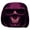 Purple Hooded Skull Printed Head Rest Protector#3, variant on Funny Creepy Flaming Fire Skull Car Headrest Cover, Stretch Elastic Universal Auto Head Rest Protector, Halloween Prank Decorative Headrest Sleeve