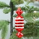 thumbnail image 4 of Bola de Navidad Decorativa Especial, Colgante Pequeño de Plástico Galvanizado, Pintada a Mano, Estrella Hexagonal de Caramelo Rojo., 4 of 7