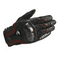 thumbnail image 1 of Guantes de motocicleta de cuero genuino para hombre, guantes de equipo de carreras de carretera, pantalla táctil, color blanco y negro, verano e invierno, 1 of 5