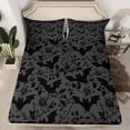 thumbnail image 2 of Castle Fairy Gothic Bats Bed Sheets for Female Men,Chic Floral Rose King Sheets, 2 of 7