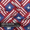thumbnail image 4 of 4th July Tablecloth Round Table Cloths 60 Inch Wrinkle Resistant Picnic Table Covers Washable Polyester for Holiday Kitchen Party Picnic, 4 of 5