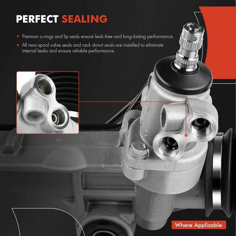 Power Steering Seal Kit For Chrysler Town & Country 2011-2013 - Complete Rack And Pinion Repair Set